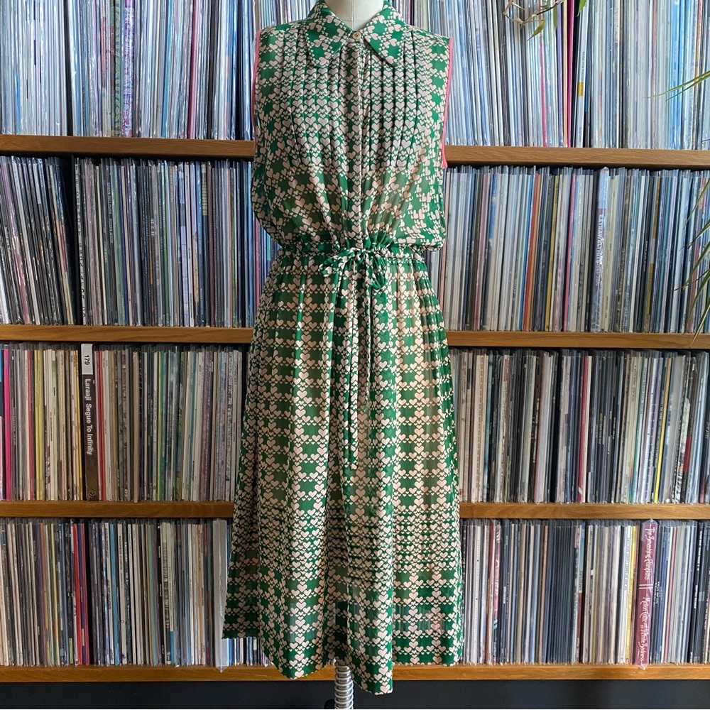 GUC ORLA KIELY silk hearts dress size 6US / 10UK